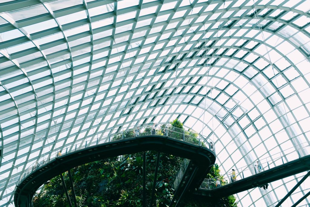 Crypto Product Issuance Inside Beautiful Garden Glass Roof